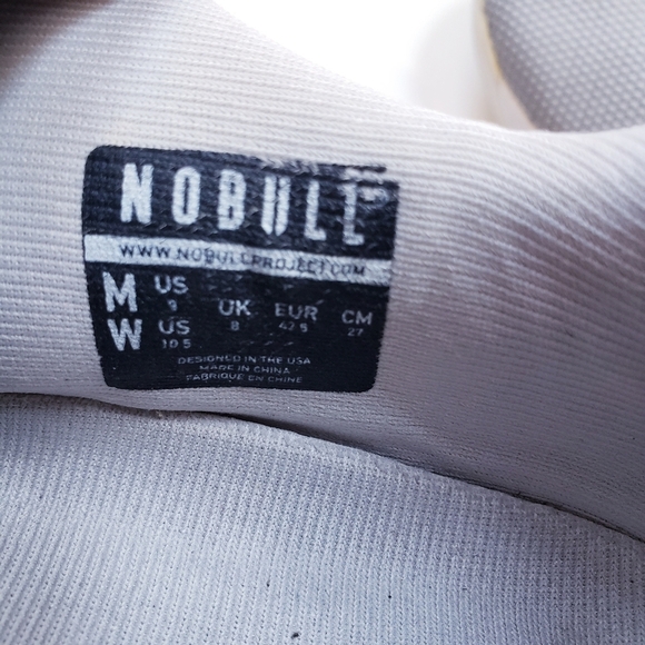 NOBULL SUPER FABRIC GRAY LOW TRAINING SHOES SNEAKER MEN'S 9 Women's 10.5 - Picture 7 of 10